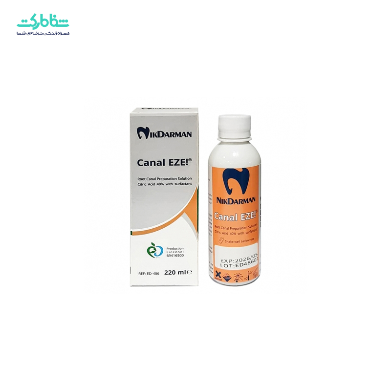 محلول کانال ايز( اسيد سيتريک 40%)نيک درمان 220ميل